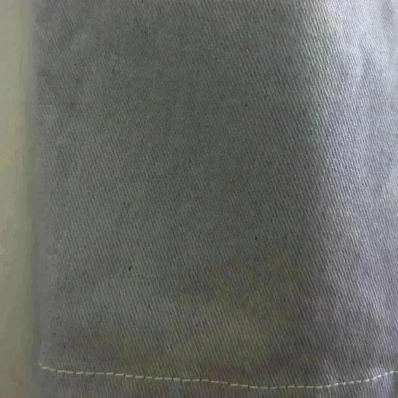 ZARA | Men's Light Lavender Wide Leg Short Fit Jean Shorts - Picture 4 of 4